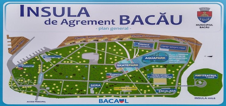 Insula de agrement din Bacău